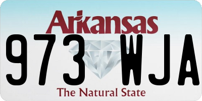 AR license plate 973WJA