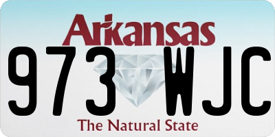 AR license plate 973WJC