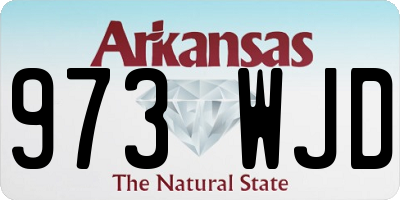 AR license plate 973WJD