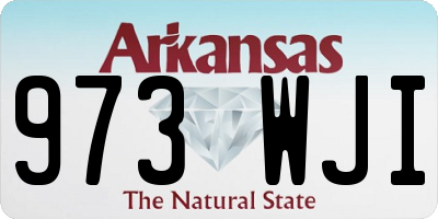 AR license plate 973WJI