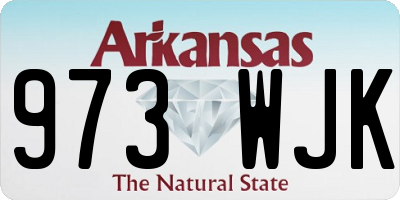 AR license plate 973WJK