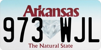 AR license plate 973WJL