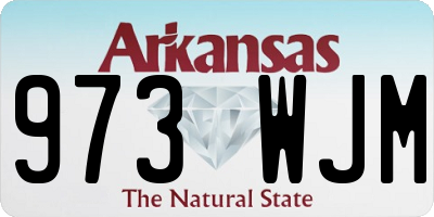AR license plate 973WJM