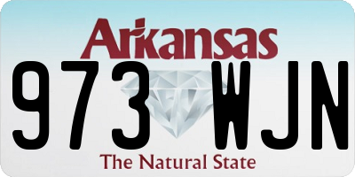 AR license plate 973WJN