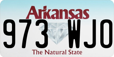 AR license plate 973WJO