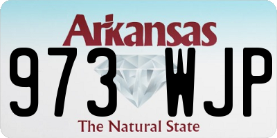 AR license plate 973WJP