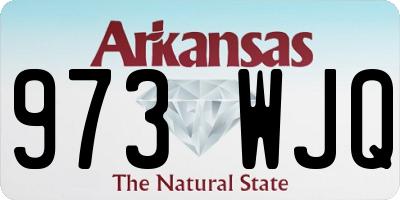 AR license plate 973WJQ