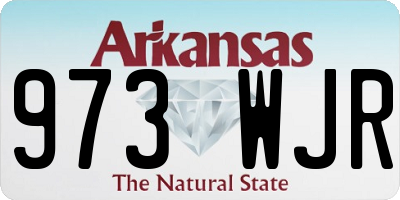 AR license plate 973WJR