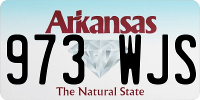 AR license plate 973WJS