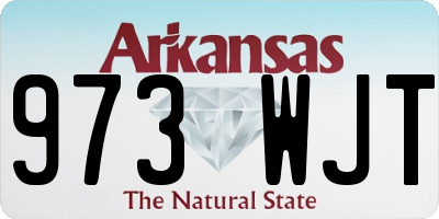 AR license plate 973WJT