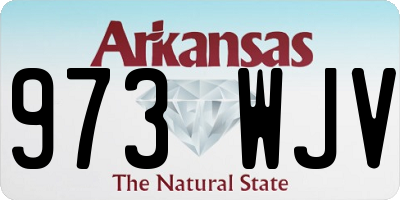 AR license plate 973WJV