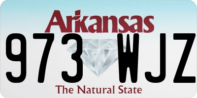 AR license plate 973WJZ