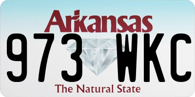 AR license plate 973WKC