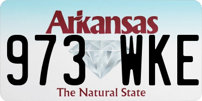AR license plate 973WKE