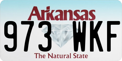 AR license plate 973WKF