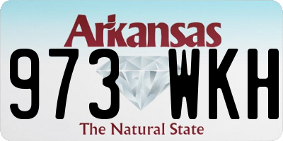AR license plate 973WKH