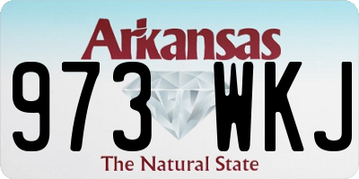 AR license plate 973WKJ
