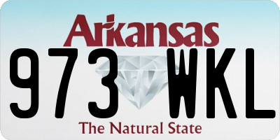 AR license plate 973WKL