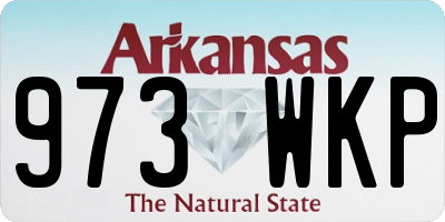 AR license plate 973WKP