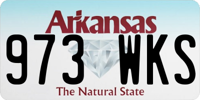 AR license plate 973WKS