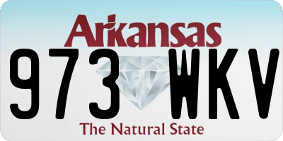 AR license plate 973WKV
