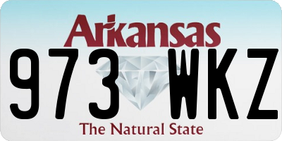 AR license plate 973WKZ