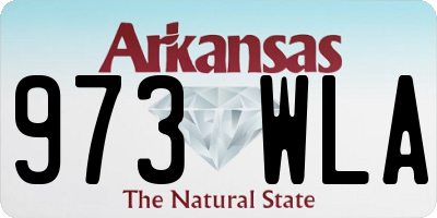 AR license plate 973WLA