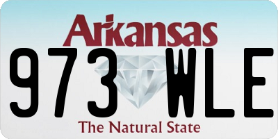 AR license plate 973WLE