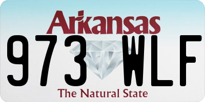 AR license plate 973WLF