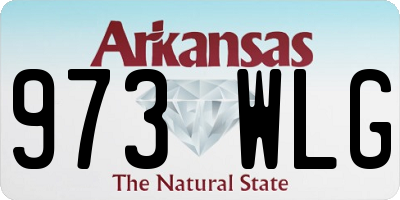 AR license plate 973WLG