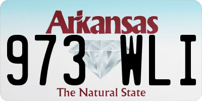 AR license plate 973WLI