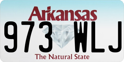 AR license plate 973WLJ