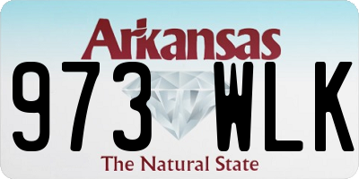 AR license plate 973WLK
