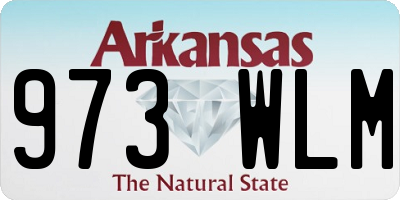 AR license plate 973WLM