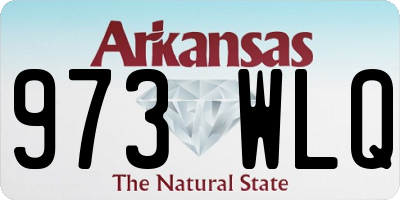 AR license plate 973WLQ