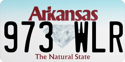 AR license plate 973WLR