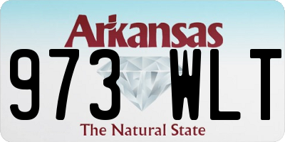 AR license plate 973WLT