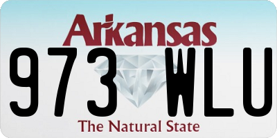 AR license plate 973WLU