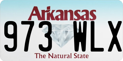 AR license plate 973WLX