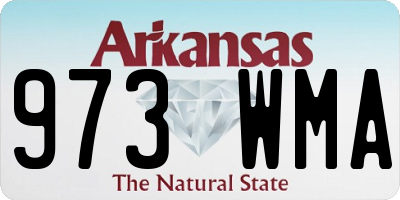 AR license plate 973WMA