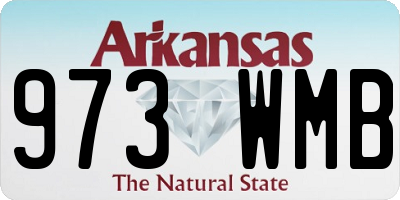 AR license plate 973WMB