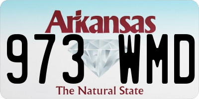 AR license plate 973WMD