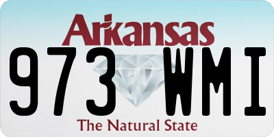 AR license plate 973WMI