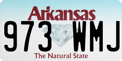 AR license plate 973WMJ