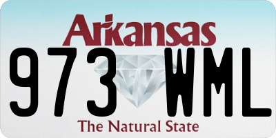 AR license plate 973WML