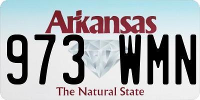 AR license plate 973WMN