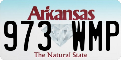 AR license plate 973WMP