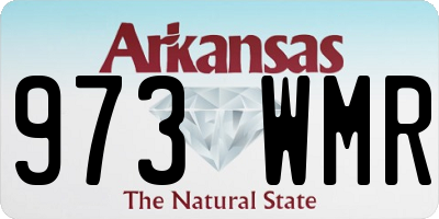 AR license plate 973WMR
