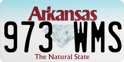 AR license plate 973WMS