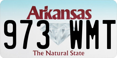 AR license plate 973WMT